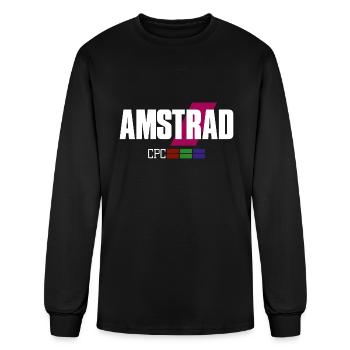Retro Computer 8 Bit Gamer Old Computer Amstrad - Men's Long Sleeve T-Shirt - black - Front