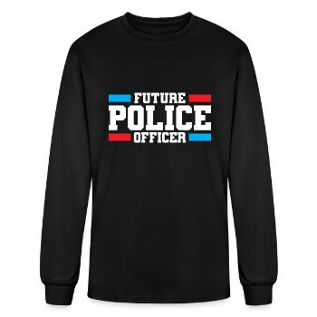 Future Police Officer Police Officer - Men's Long Sleeve T-Shirt - black - Front