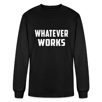 Whatever Works - Men's Long Sleeve T-Shirt - black - Front