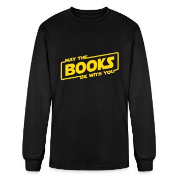 May The Books Be With You - Men's Long Sleeve T-Shirt - black - Front
