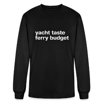 Yacht Taste Ferry Budget - Men's Long Sleeve T-Shirt - black - Front