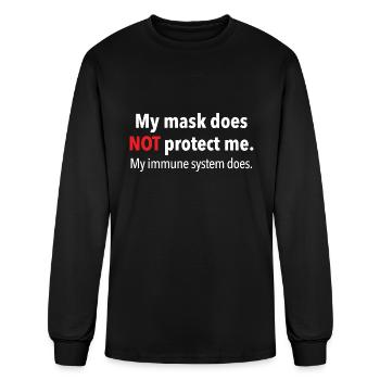 My Mask Does Not Protect - Men's Long Sleeve T-Shirt - black - Front