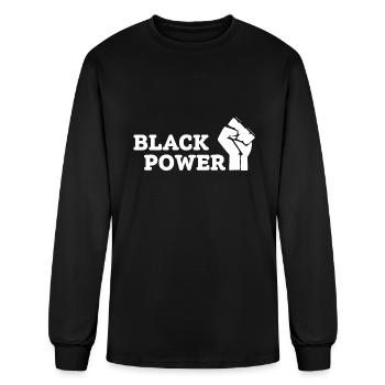 Black Power - Men's Long Sleeve T-Shirt - black - Front