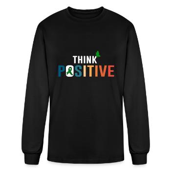 Think Positive - Men's Long Sleeve T-Shirt - black - Front