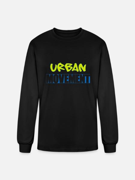 Urban Movement Neon Splash - Men's Long Sleeve T-Shirt - black