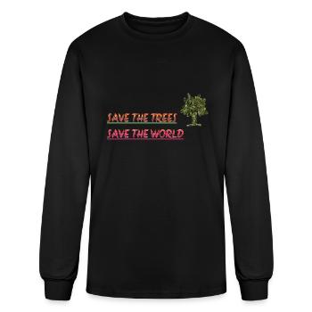Tree - Men's Long Sleeve T-Shirt - black - Front