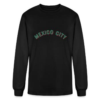 Mexico City Mexico Vintage Arched Type music - Men's Long Sleeve T-Shirt - black - Front
