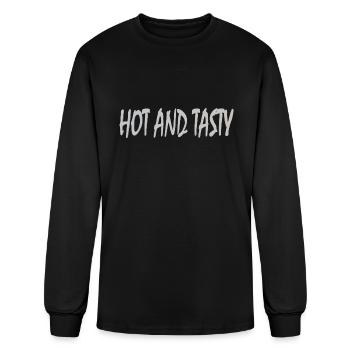 Hot and tasty - Men's Long Sleeve T-Shirt - black - Front