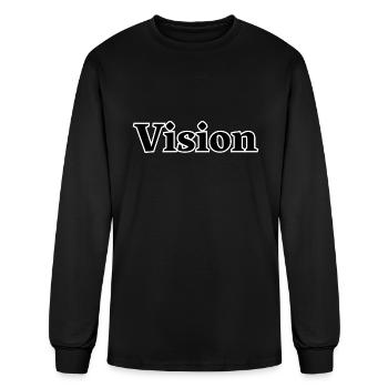Vision yellow - Men's Long Sleeve T-Shirt - black - Front