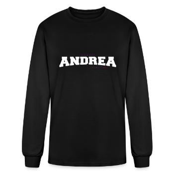 Andrea Name Limited Edition Funny Retro Vintage - Men's Long Sleeve T-Shirt - black - Front