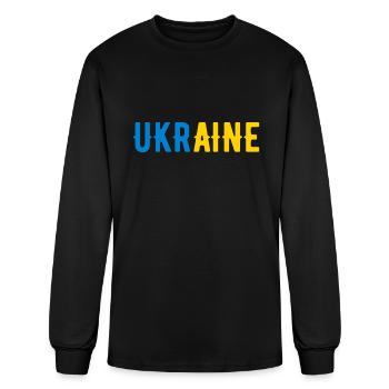 Ukraine - Men's Long Sleeve T-Shirt - black - Front