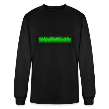 Grass - Men's Long Sleeve T-Shirt - black - Front