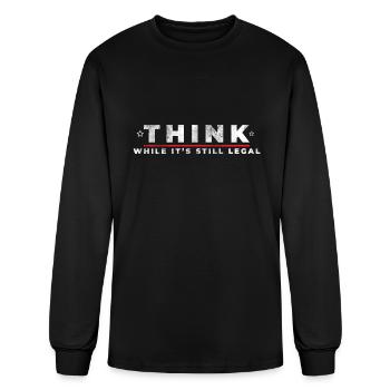 Think while its still legal summer - Men's Long Sleeve T-Shirt - black - Front