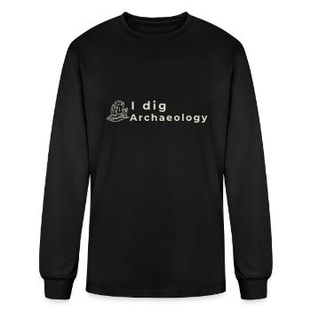 I Dig Archaeology - Men's Long Sleeve T-Shirt - black - Front