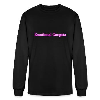 Emotional Gangsta - Men's Long Sleeve T-Shirt - black - Front