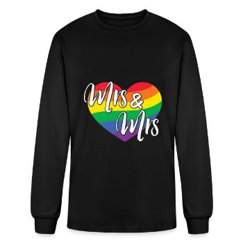 Mrs And Mrs - Men's Long Sleeve T-Shirt - black - Front