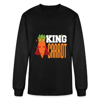 Carrot King - Men's Long Sleeve T-Shirt - black - Front