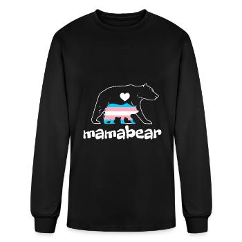 Mamabear Trans - Men's Long Sleeve T-Shirt - black - Front