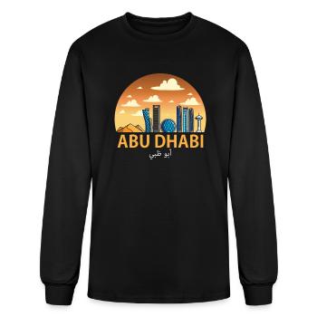 Abu Dhabi United Arab Emirates - Men's Long Sleeve T-Shirt - black - Front