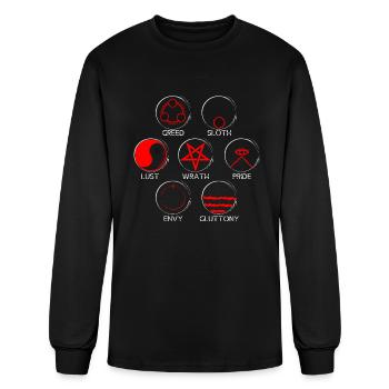 Seven Deadly Sins - Men's Long Sleeve T-Shirt - black - Front