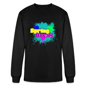 VACANCES DE PRINTEMPS - T-shirt à manches longues Homme - noir - Devant