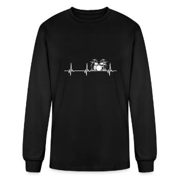 drums - Men's Long Sleeve T-Shirt - black - Front