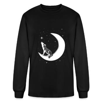 Husky - Men's Long Sleeve T-Shirt - black - Front