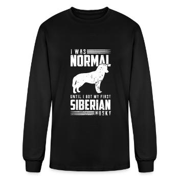 Husky - Men's Long Sleeve T-Shirt - black - Front