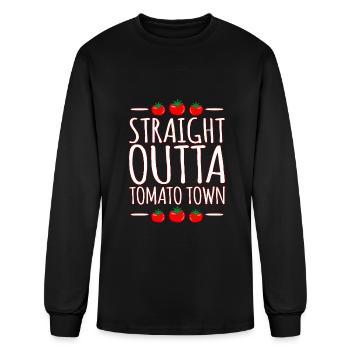 Tomato - Men's Long Sleeve T-Shirt - black - Front