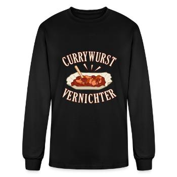 Currywurst - Men's Long Sleeve T-Shirt - black - Front