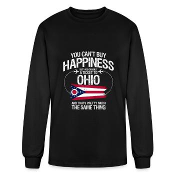 Ohio - Men's Long Sleeve T-Shirt - black - Front