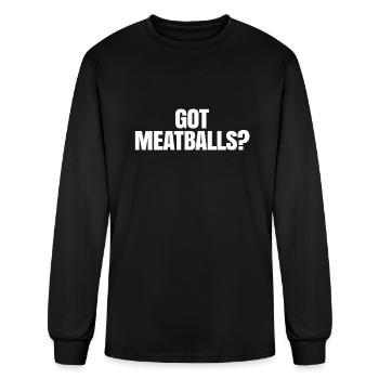 Got Meatballs - Men's Long Sleeve T-Shirt - black - Front