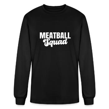 Meatball Squad - Men's Long Sleeve T-Shirt - black - Front