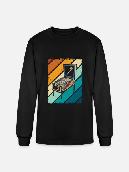 Pinball Flipping - Men's Long Sleeve T-Shirt - black