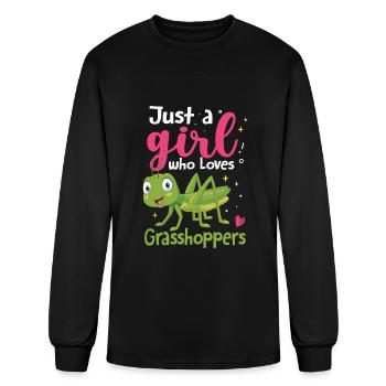 Just A Girl Who Loves Grasshoppers - Men's Long Sleeve T-Shirt - black - Front