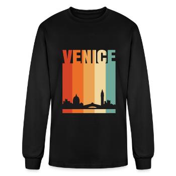 Venice - Men's Long Sleeve T-Shirt - black - Front