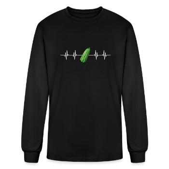 Ma réalité est virtuelle - T-shirt à manches longues Homme - noir - Devant