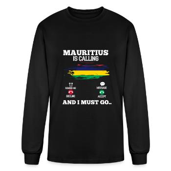 Mauritius Is Calling - Men's Long Sleeve T-Shirt - black - Front