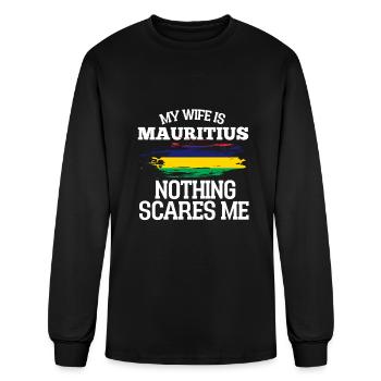 Mauritius Wife - Men's Long Sleeve T-Shirt - black - Front