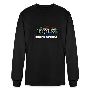 South Africa Butterfly - Men's Long Sleeve T-Shirt - black - Front