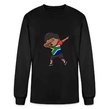South Africa Flag - Men's Long Sleeve T-Shirt - black - Front