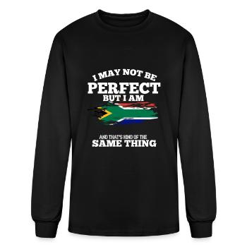 South Africa King - Men's Long Sleeve T-Shirt - black - Front