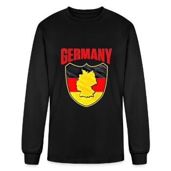 Germany Flag Emblem - Men's Long Sleeve T-Shirt - black - Front