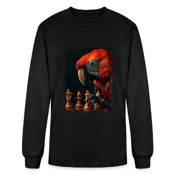 Parrot - Men's Long Sleeve T-Shirt - black - Front