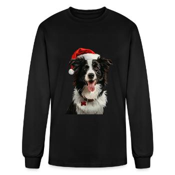 Border Collie - Men's Long Sleeve T-Shirt - black - Front