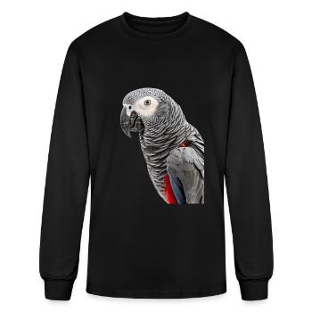 Parrot - Men's Long Sleeve T-Shirt - black - Front