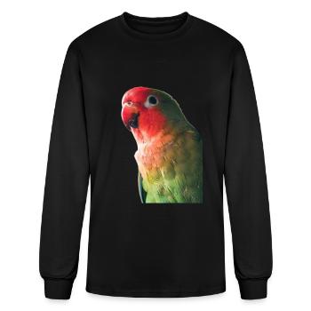 Parrot - Men's Long Sleeve T-Shirt - black - Front