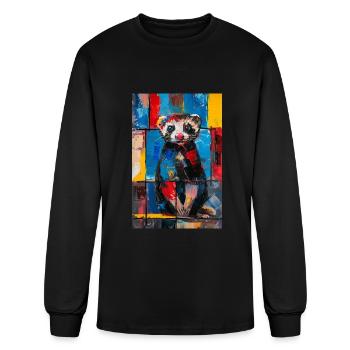 Ferret - Men's Long Sleeve T-Shirt - black - Front