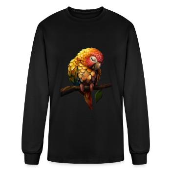 Parrot - Men's Long Sleeve T-Shirt - black - Front