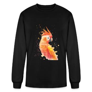 Parrot - Men's Long Sleeve T-Shirt - black - Front